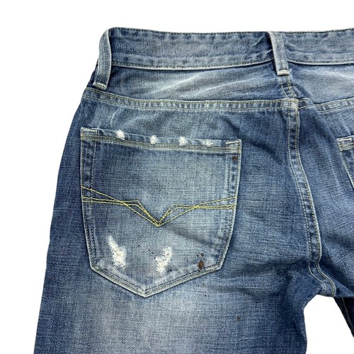 GUESS Los Angeles SLIM STRAIGHT Fit Low Rise Distressed Wash 30 EUC - Picture 9 of 12