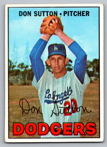 1967 TOPPS #445 DON SUTTON DODGERS