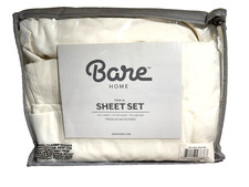 Bare Home Twin XL Microfiber Sheet Set Cream Very Soft KT