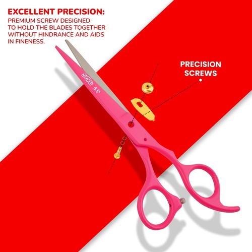 NIXCER HAIR CUTTING SCISSORS RAZOR EDGE 420C JAPANESE STEEL HANDMADE SHEARS 6.5" - Picture 47 of 57