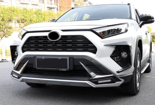 For RAV4 2019-2024 Black Front Skid Plate Bumper Diffuser Board Guard - Picture 2 of 5