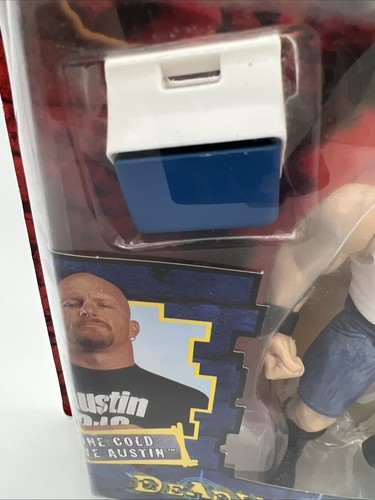 1999 WWF Jakks SummerSlam 99 Stone Cold Steve Austin Deadly Games Vintage Figure - Picture 6 of 16