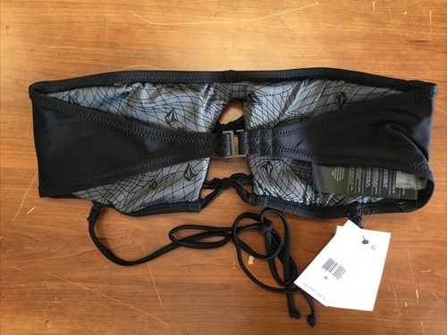 Volcom Simply Solid Bandeau, Black, Size Md - Picture 2 of 2