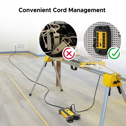 CRST 10-Steckdose Schwerlast Steckdosenleiste mit 15 Fuß Netzkabel-UL aufgelistet - Bild 6 von 6