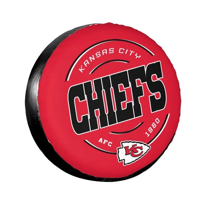 Kansas City Chiefs Spare Tire Cover Waterproof