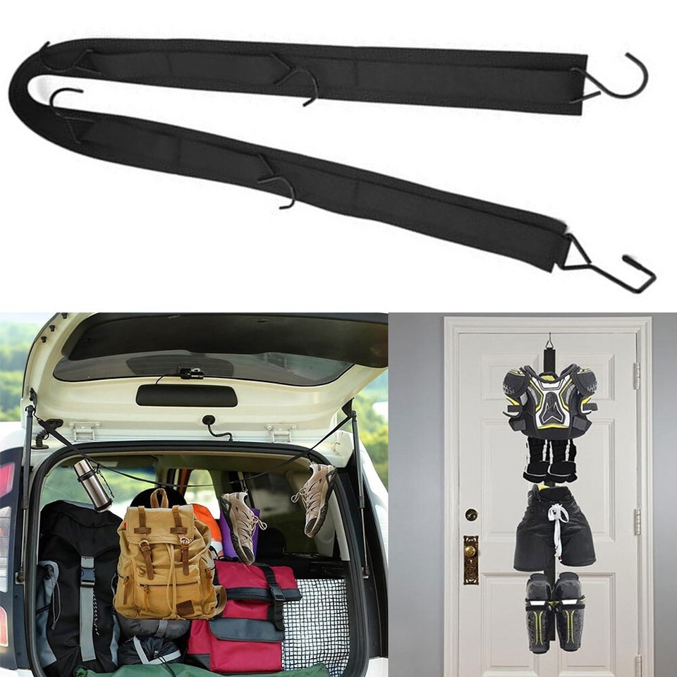 Hockey Equipment Organizer with 5 Hooks Ideal for Garage or Outdoor Use