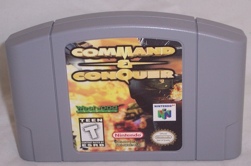 COMMAND & CONQUER Nintendo 64 with N64 Plastic Storage Case Tested Excellent