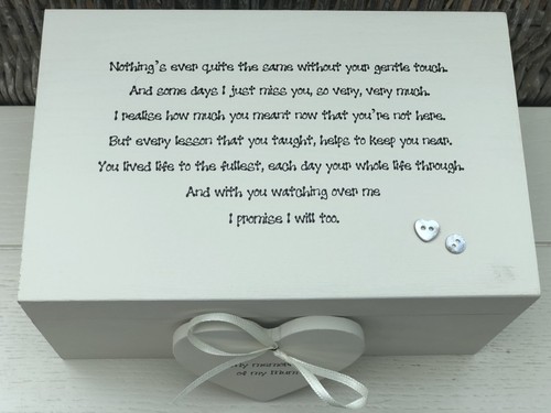 Personalised Memory Box Loved One ~ MUM ~ Or Any Name ~ Bereavement Loss - Picture 2 of 4