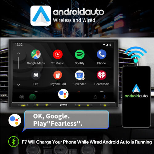 ATOTO F7XE 10 Pollici DAB/DAB+ Autoradio 1 Din GPS Wireless Carplay&Android Auto - Foto 3 di 12