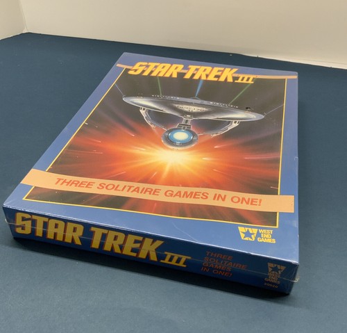 SEALED Star Trek III, Three Solitaire Board Games In One, 1985 West End Games - Picture 2 of 5