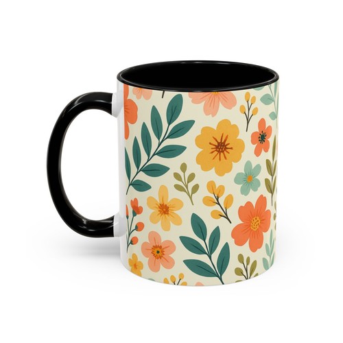 Blumen Kaffeebecher: Fröhliches Geschenk für Blumenliebhaber, Wohndeko, Muttertag, - Bild 12 von 33