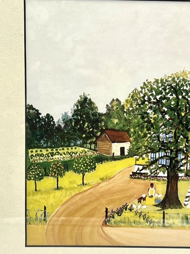 Ruth Russell Williams "Russell Farm" Folk Art Framed Print 16” x 13” - Picture 5 of 8