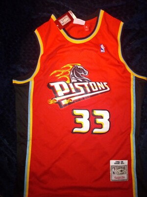 ミッチェルアンドネス PISTONS Grant Hill アニバーサリー レア Grant Hill Detroit Pistons Mitchell & Ness NBA Authentic