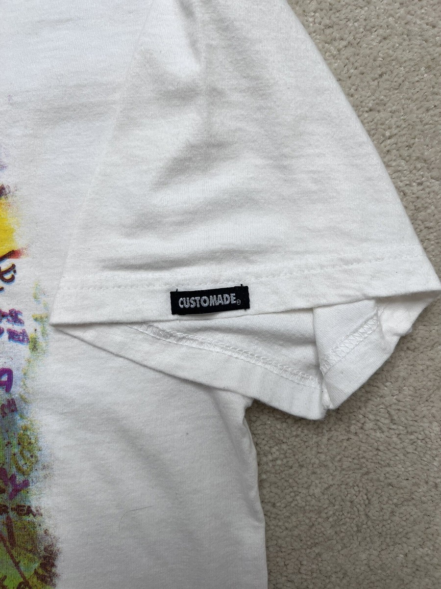 Vintage Stussy Custom Made No 3 “World A Fears” Graffiti Made In