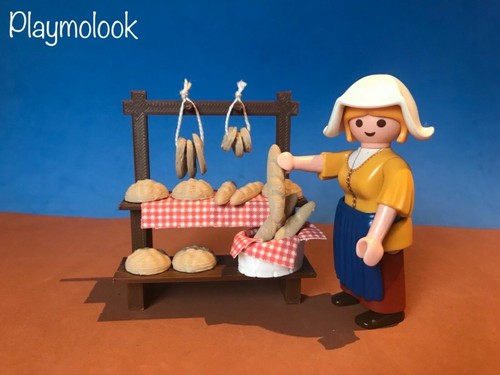3d printed Bread Stall on Playmobil scale. Playmobil figures not included. - Picture 1 of 3