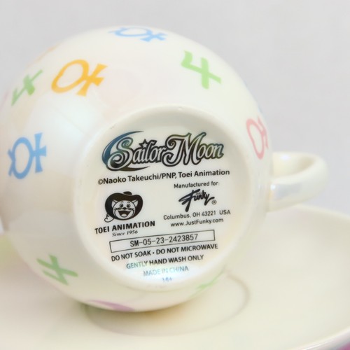 Sailor Moon Teetasse mit Untertasse Set irisierende Wächtersymbole Alloverdruck Tasse - Bild 6 von 15