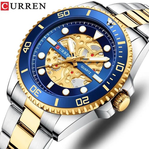 CURREN Watches Imitated Mechanical Design Quartz Watch - Picture 18 of 27