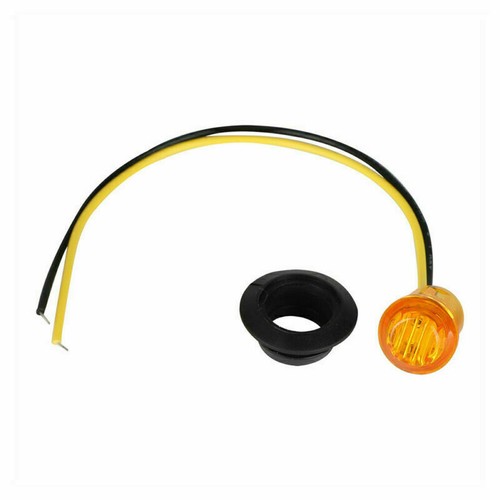 10x 3/4" Truck Trailer Side Marker Lights Round Amber Bullet LED Clearance Light - Picture 8 of 12