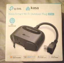 Kasa Outdoor Smart Plug, Smart Home Wi-Fi Outlet IP64  