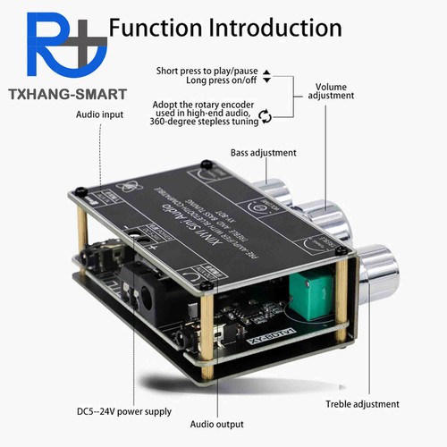 Bluetooth 5.1 Decoder board 2-Channel Stereo High-low Module AUX Power Amplifier - Picture 3 of 9