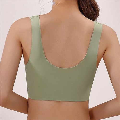 Ladies Womens Front Fastening.Bra Breathable Non Wired Sport Padded Stretch Bra. - Picture 18 of 27