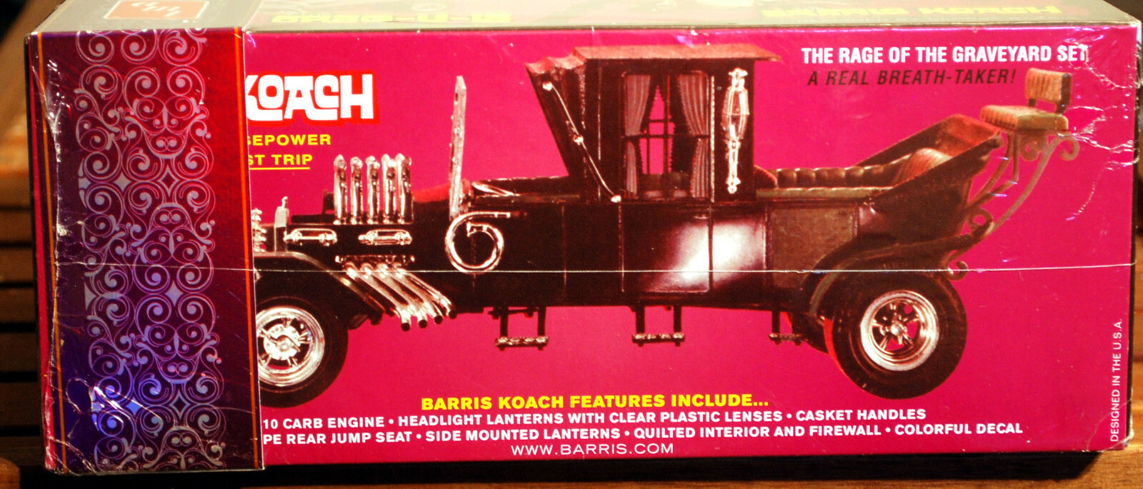 Graveyard Ghoul Duo Drag-U-La /& Barris Koach 1:25 AMT Model Kit Bausatz AMT1017
