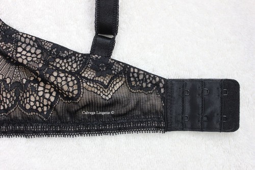 Neu mit Etikett Wacoal 851273 "Take the Plunge" Softschalen-BH mit Bügel Spitze, schwarz, 36DD - Bild 5 von 7