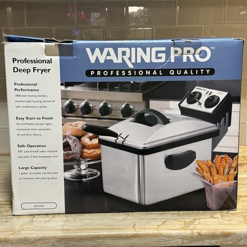 WARING PRO Professional Deep Fryer 1800 Watt Heating Element w/ Auto-Shutoff NEW - Picture 1 of 8