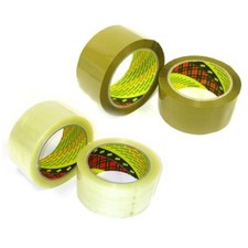 3M Packing Parcel Tape Scotch 371 Brown or Clear 48mm x 66m