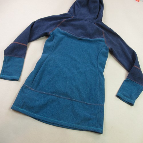 Prana Hoodie Womens Small Long Sleeve Lightweight Hooded Blue Pockets Casual - Picture 7 of 12