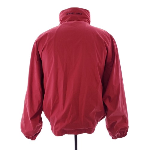 Chaqueta con Capucha GANT USA The Golfer Para Hombres Talla L Roja Cremallera Completa con Bolsillos con Cremallera - Imagen 6 de 12