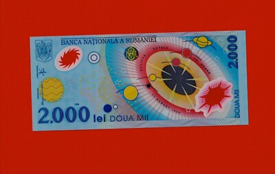 AP81-14 BANKNOTES-ROMANIAN-NEW-2000 LEI-DOUA MID-ECLIPSE-YEAR 2000