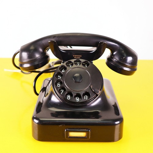 telefono vintage in bachelite siemens milano