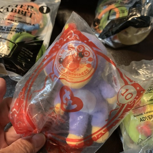 Lot Of 7 Mcdonald Happy Meal Toys Peter Rabbit ,Stitch ,Ronald Mcdonald ,Fez(E3) - Picture 3 of 13