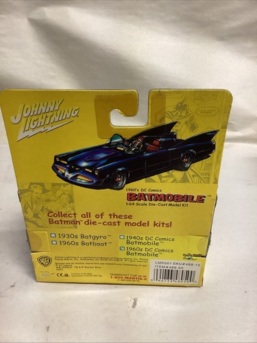 Johnny Lightning Batman 1960's DC Comics Batmobile Model Kit 1:64 -NEW - Picture 4 of 6