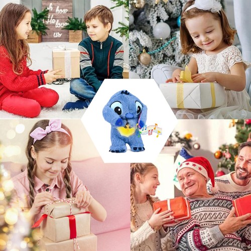 Stitch Breathing Musical Soothing Doll Sleep Toys Anxiety Relief Plush Toy Gift - Picture 9 of 13