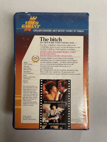 The Bitch Joan Collins Ex-Rental Big Box VHS Video Tape English With dutch subs - Bild 3 von 4