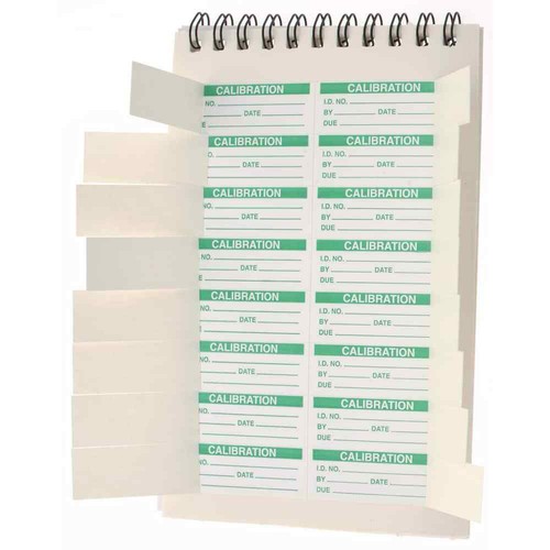 144 Count SPI 14-011-1 Clear-Cover Calibration Labels, 1-3/4" x 5/8" Green Print - Picture 7 of 7