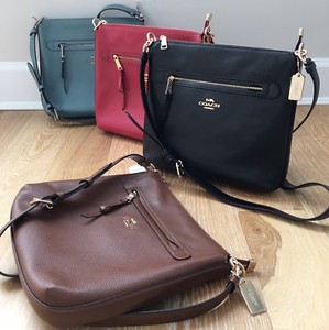 Details About New Coach F34823 Mae Crossbody Pebble Leather Bag