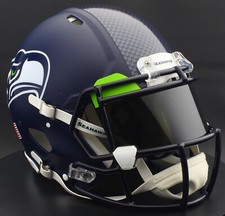SEATTLE SEAHAWKS NFL Football Helmet with REVO BLACK Visor / Eye Shield