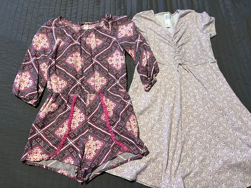 Girls Romper And Dress. Size 12. Justice. Heart And Arrow. Lot Of 2. Summer - Picture 1 of 7