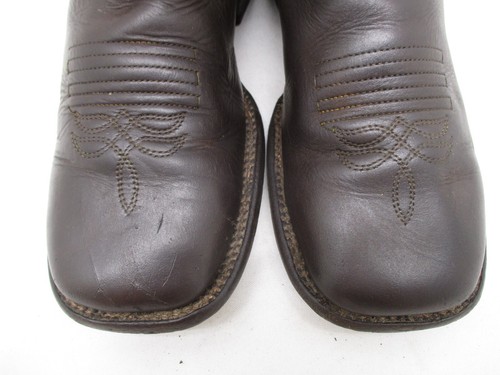 Botas vaqueras de cuero marrón y blanco para mujer talla 23 MEX - Imagen 3 de 14