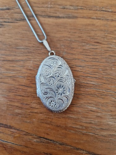 Kordes und Lichtenfels Medaillon Jugendstil Art Deco mit Kette Silber 835 K&L - Bild 2 von 6