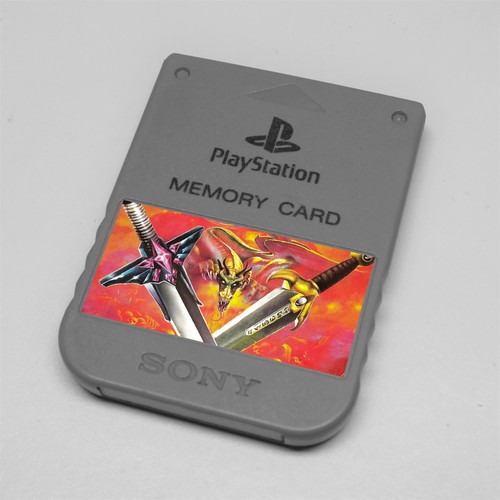 Custom PlayStation 1 (PS1) Memory Card Stickers - Catalog #2 - You Pick! - Picture 148 of 234