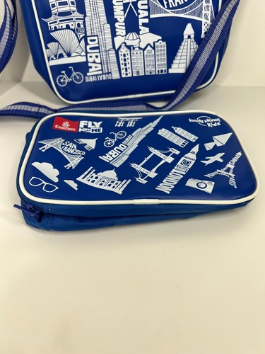 EMIRATES FLY WITH ME LONELY PLANET KIDS BAG BLUE AIRPLANE TRAVEL COOLER BAG - Foto 7 di 14