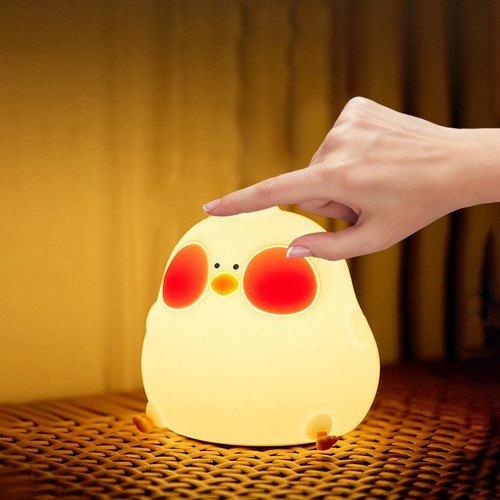 Cute Chicken Night Light Nursery Lamp RGB Color Changing Rechargeable Lamp Z2U4 - Bild 8 von 12