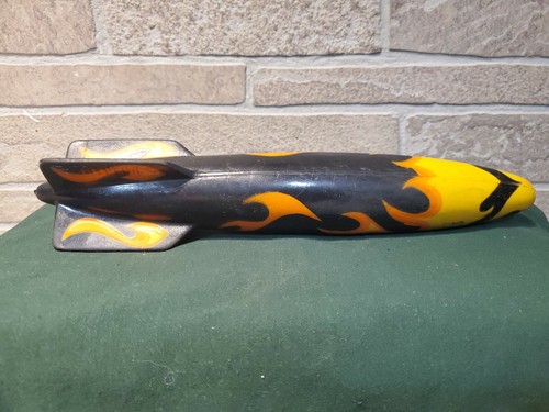 Vintage SwimWays Toypedo Gliding Underwater Torpedo Pool Toy 11.5" Flames HTF - Picture 2 of 8