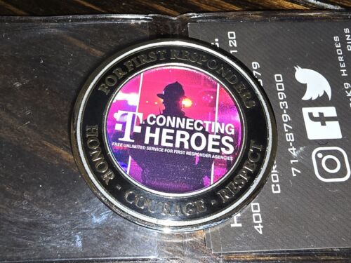 T-Mobile First responder Hero Industries Challenge Coin, Connecting Heroes - Picture 4 of 6