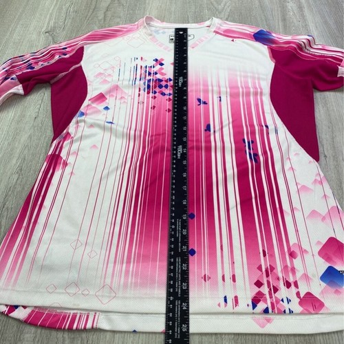 Salomon Womens Guinness Performance Pullover Top Pink Stripe Stretch Vented L - Picture 11 of 11