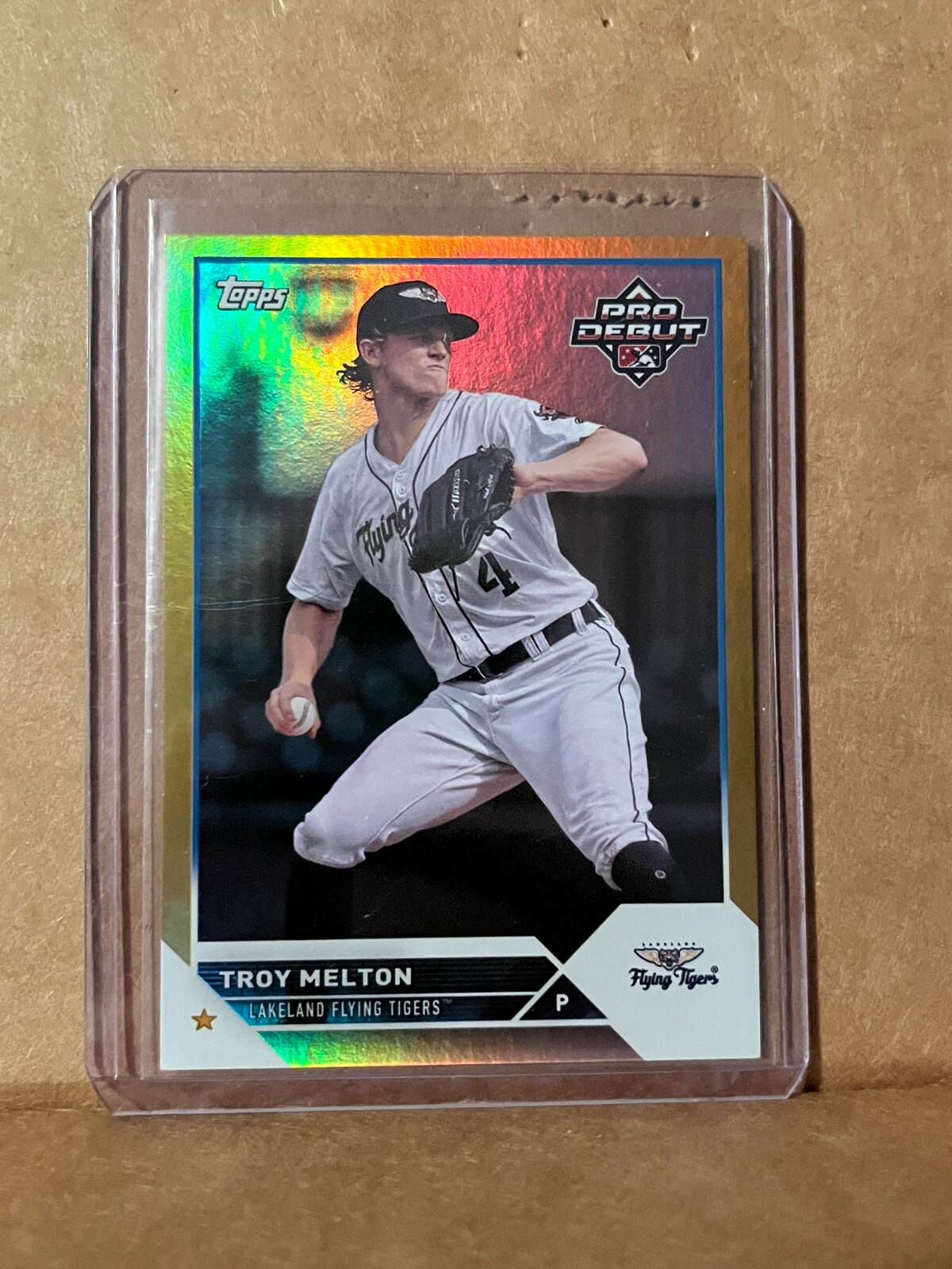 Troy Melton 2023 Topps Pro Debut Gold Foil /50 PD-148